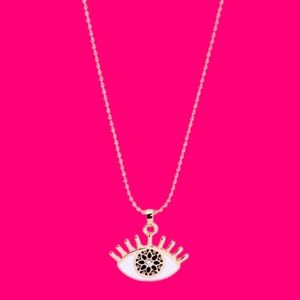 Trendy Evil Eye Necklace - Boho - Enamel Hippy